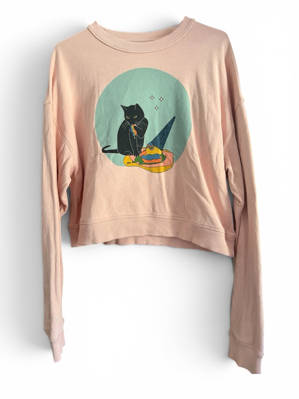 Meow Wolf Harriet Cat Merch Crewneck | L